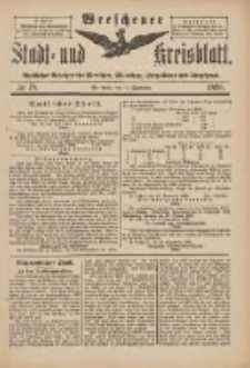 Wreschener Stadt und Kreisblatt: amtlicher Anzeiger für Wreschen, Miloslaw, Strzalkowo und Umgegend 1898.09.21 Nr78