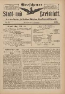 Wreschener Stadt und Kreisblatt: amtlicher Anzeiger f&uuml;r Wreschen, Miloslaw, Strzalkowo und Umgegend 1898.09.24 Nr79