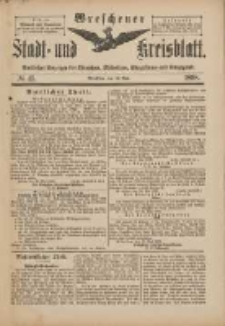 Wreschener Stadt und Kreisblatt: amtlicher Anzeiger für Wreschen, Miloslaw, Strzalkowo und Umgegend 1898.05.28 Nr45