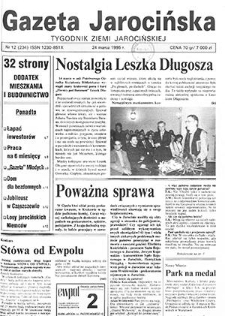 Gazeta Jarocińska 1995.03.24 Nr12(234)