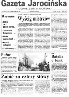 Gazeta Jarocińska 1995.04.07 Nr14(236)