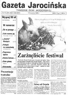 Gazeta Jarocińska 1995.04.14 Nr15(237)