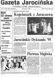 Gazeta Jarocińska 1995.04.28 Nr17(239)