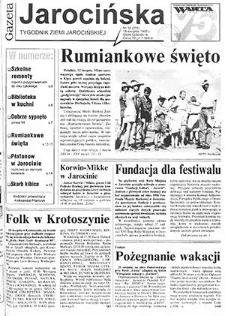 Gazeta Jarocińska 1995.08.18 Nr33(255)