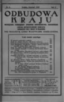 Odbudowa Kraju: miesięcznik poświęcony sprawom gospodarstwa narodowego. Organ Obywatelskiego Komitetu Odbudowy Wsi i Miast w Krakowie. 1918 R.2 Nr4