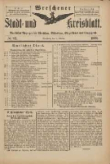 Wreschener Stadt und Kreisblatt: amtlicher Anzeiger für Wreschen, Miloslaw, Strzalkowo und Umgegend 1898.10.05 Nr83