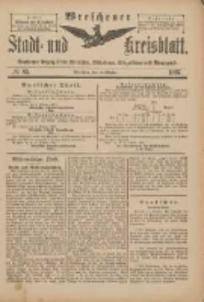 Wreschener Stadt und Kreisblatt: amtlicher Anzeiger f&uuml;r Wreschen, Miloslaw, Strzalkowo und Umgegend 1898.10.13 Nr85