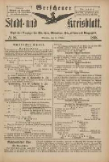 Wreschener Stadt und Kreisblatt: amtlicher Anzeiger f&uuml;r Wreschen, Miloslaw, Strzalkowo und Umgegend 1898.10.22 Nr88