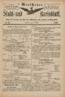 Wreschener Stadt und Kreisblatt: amtlicher Anzeiger für Wreschen, Miloslaw, Strzalkowo und Umgegend 1898.10.22 Nr88