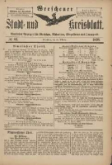Wreschener Stadt und Kreisblatt: amtlicher Anzeiger für Wreschen, Miloslaw, Strzalkowo und Umgegend 1898.10.26 Nr89