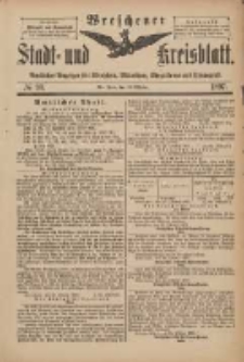 Wreschener Stadt und Kreisblatt: amtlicher Anzeiger f&uuml;r Wreschen, Miloslaw, Strzalkowo und Umgegend 1898.10.30 Nr90