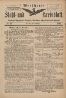 Wreschener Stadt und Kreisblatt: amtlicher Anzeiger für Wreschen, Miloslaw, Strzalkowo und Umgegend 1898.10.30 Nr90
