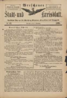 Wreschener Stadt und Kreisblatt: amtlicher Anzeiger für Wreschen, Miloslaw, Strzalkowo und Umgegend 1898.11.02 Nr92