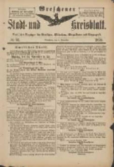 Wreschener Stadt und Kreisblatt: amtlicher Anzeiger für Wreschen, Miloslaw, Strzalkowo und Umgegend 1898.11.09 Nr94