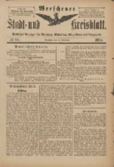 Wreschener Stadt und Kreisblatt: amtlicher Anzeiger für Wreschen, Miloslaw, Strzalkowo und Umgegend 1898.11.16 Nr96