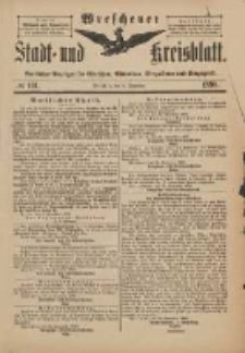 Wreschener Stadt und Kreisblatt: amtlicher Anzeiger für Wreschen, Miloslaw, Strzalkowo und Umgegend 1898.12.03 Nr101