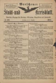 Wreschener Stadt und Kreisblatt: amtlicher Anzeiger für Wreschen, Miloslaw, Strzalkowo und Umgegend 1898.12.10 Nr103