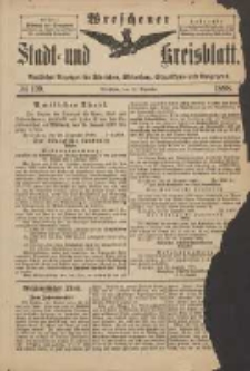 Wreschener Stadt und Kreisblatt: amtlicher Anzeiger für Wreschen, Miloslaw, Strzalkowo und Umgegend 1898.12.31 Nr109