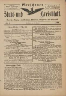 Wreschener Stadt und Kreisblatt: amtlicher Anzeiger f&uuml;r Wreschen, Miloslaw, Strzalkowo und Umgegend 1899.01.28 Nr8