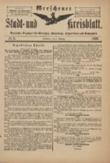 Wreschener Stadt und Kreisblatt: amtlicher Anzeiger f&uuml;r Wreschen, Miloslaw, Strzalkowo und Umgegend 1899.02.01 Nr9