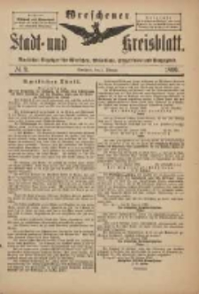 Wreschener Stadt und Kreisblatt: amtlicher Anzeiger für Wreschen, Miloslaw, Strzalkowo und Umgegend 1899.02.01 Nr9