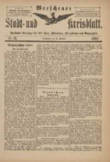 Wreschener Stadt und Kreisblatt: amtlicher Anzeiger f&uuml;r Wreschen, Miloslaw, Strzalkowo und Umgegend 1899.02.15 Nr13