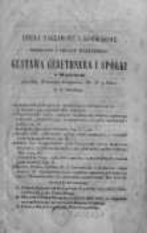 Dzieła nakładowe i komissowe Księgarni i Składu Muzycznego Gustawa Gebethnera i sp&oacute;łki w Warszawie