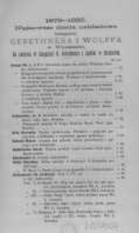 1879-1882. Najnowsze dzieła nakładowe Księgarni Gebethnera i Wolffa w Warszawie