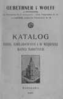 Katalog dzieł nakładowych i w większej ilości nabytych