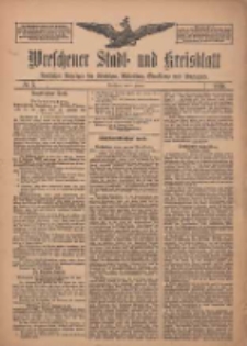 Wreschener Stadt und Kreisblatt: amtlicher Anzeiger f&uuml;r Wreschen, Miloslaw, Strzalkowo und Umgegend 1910.01.06 Nr3