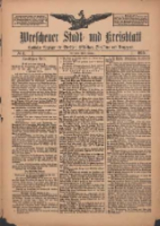 Wreschener Stadt und Kreisblatt: amtlicher Anzeiger f&uuml;r Wreschen, Miloslaw, Strzalkowo und Umgegend 1910.01.08 Nr4