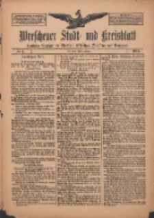 Wreschener Stadt und Kreisblatt: amtlicher Anzeiger für Wreschen, Miloslaw, Strzalkowo und Umgegend 1910.01.08 Nr4