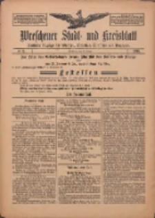 Wreschener Stadt und Kreisblatt: amtlicher Anzeiger f&uuml;r Wreschen, Miloslaw, Strzalkowo und Umgegend 1910.01.20 Nr9