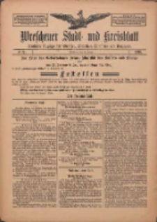 Wreschener Stadt und Kreisblatt: amtlicher Anzeiger für Wreschen, Miloslaw, Strzalkowo und Umgegend 1910.01.20 Nr9