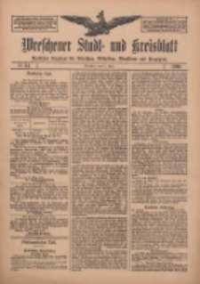 Wreschener Stadt und Kreisblatt: amtlicher Anzeiger f&uuml;r Wreschen, Miloslaw, Strzalkowo und Umgegend 1910.03.19 Nr34