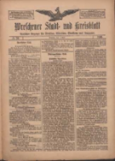 Wreschener Stadt und Kreisblatt: amtlicher Anzeiger f&uuml;r Wreschen, Miloslaw, Strzalkowo und Umgegend 1910.04.02 Nr39