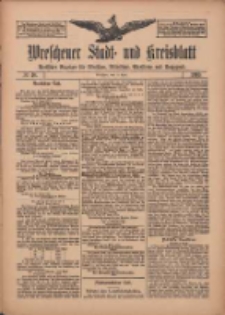 Wreschener Stadt und Kreisblatt: amtlicher Anzeiger f&uuml;r Wreschen, Miloslaw, Strzalkowo und Umgegend 1910.04.05 Nr40