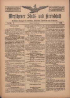 Wreschener Stadt und Kreisblatt: amtlicher Anzeiger f&uuml;r Wreschen, Miloslaw, Strzalkowo und Umgegend 1910.05.19 Nr59