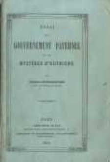Essai sur le gouvernement paternel et les myst&egrave;res d'Autriche