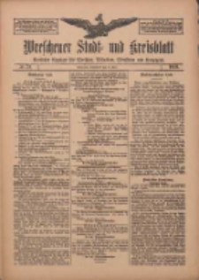 Wreschener Stadt und Kreisblatt: amtlicher Anzeiger f&uuml;r Wreschen, Miloslaw, Strzalkowo und Umgegend 1910.06.18 Nr72