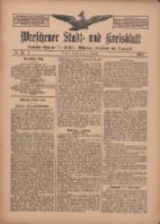 Wreschener Stadt und Kreisblatt: amtlicher Anzeiger f&uuml;r Wreschen, Miloslaw, Strzalkowo und Umgegend 1910.09.17 Nr111