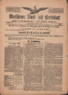 Wreschener Stadt und Kreisblatt: amtlicher Anzeiger f&uuml;r Wreschen, Miloslaw, Strzalkowo und Umgegend 1912.01.16 Nr7