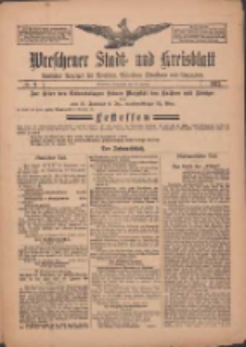 Wreschener Stadt und Kreisblatt: amtlicher Anzeiger für Wreschen, Miloslaw, Strzalkowo und Umgegend 1912.01.20 Nr9