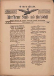 Wreschener Stadt und Kreisblatt: amtlicher Anzeiger für Wreschen, Miloslaw, Strzalkowo und Umgegend 1912.03.30 Nr40 Extra Blatt