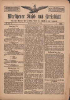 Wreschener Stadt und Kreisblatt: amtlicher Anzeiger für Wreschen, Miloslaw, Strzalkowo und Umgegend 1912.04.04 Nr42