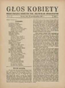 Głos Kobiety 1931.10.29 R.1 Nr3