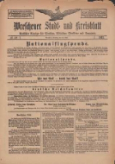 Wreschener Stadt und Kreisblatt: amtlicher Anzeiger f&uuml;r Wreschen, Miloslaw, Strzalkowo und Umgegend 1912.04.23 Nr49