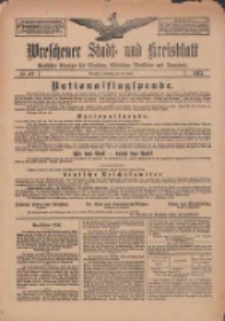 Wreschener Stadt und Kreisblatt: amtlicher Anzeiger für Wreschen, Miloslaw, Strzalkowo und Umgegend 1912.04.23 Nr49