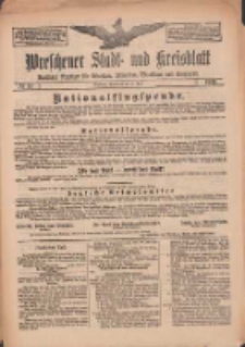 Wreschener Stadt und Kreisblatt: amtlicher Anzeiger f&uuml;r Wreschen, Miloslaw, Strzalkowo und Umgegend 1912.04.27 Nr51