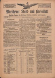 Wreschener Stadt und Kreisblatt: amtlicher Anzeiger f&uuml;r Wreschen, Miloslaw, Strzalkowo und Umgegend 1912.05.04 Nr54